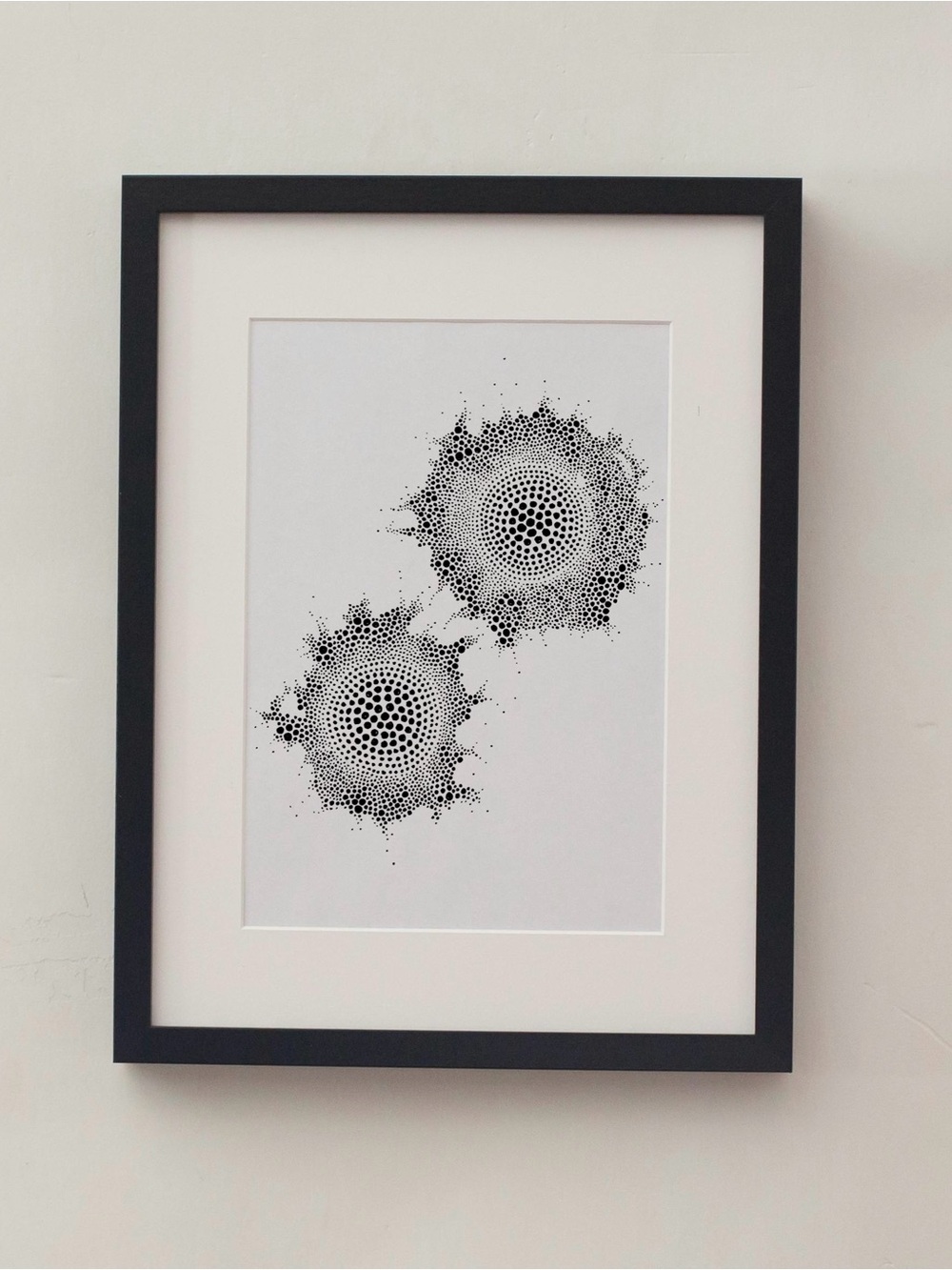 Minimalist Abstract Amoeba inspired art original drawing